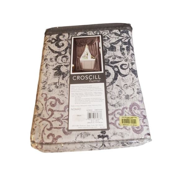 Croscill Nomad Pole Top Drapery Waterfall Swag Valance Lot of 3 Home Decor New - Picture 2 of 5